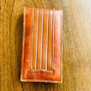 Vintage Joseph Magnin leather coin wallet pouch made in italy